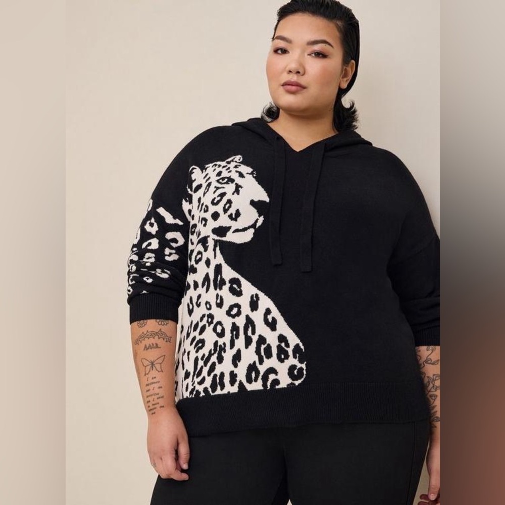 Torrid Jaguar Pullover Hooded Sweater